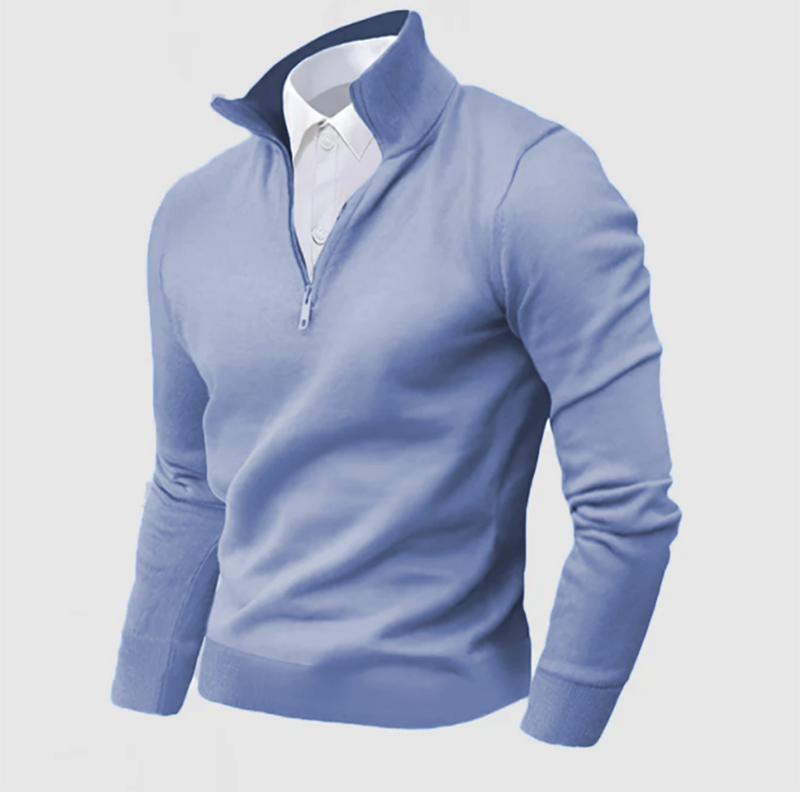 Gentleman's Business Cashmere Zip Sweater