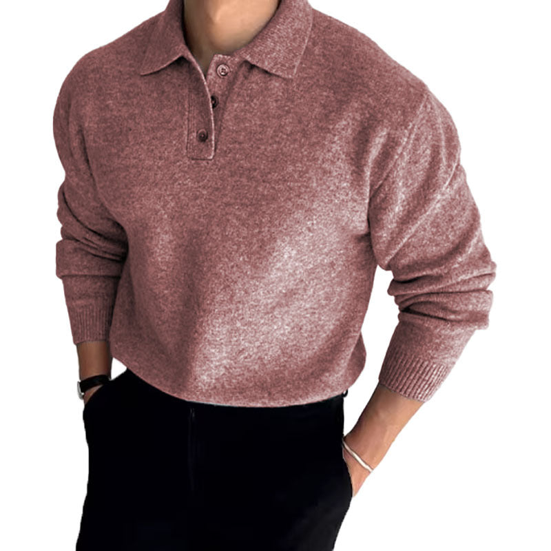 Gentleman's Business Knit Wool Polo Shirt