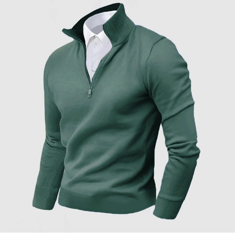 Gentleman's Business Cashmere Zip Sweater