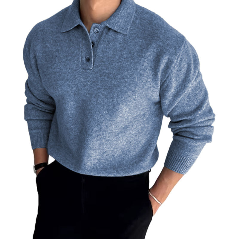 Gentleman's Business Knit Wool Polo Shirt