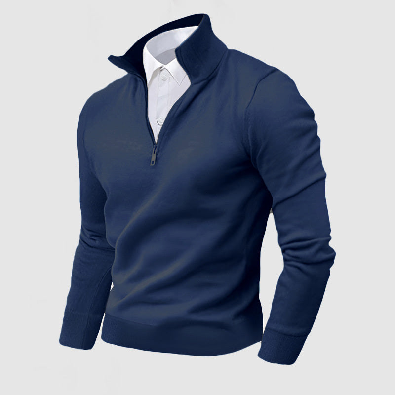 Gentleman's Business Cashmere Zip Sweater