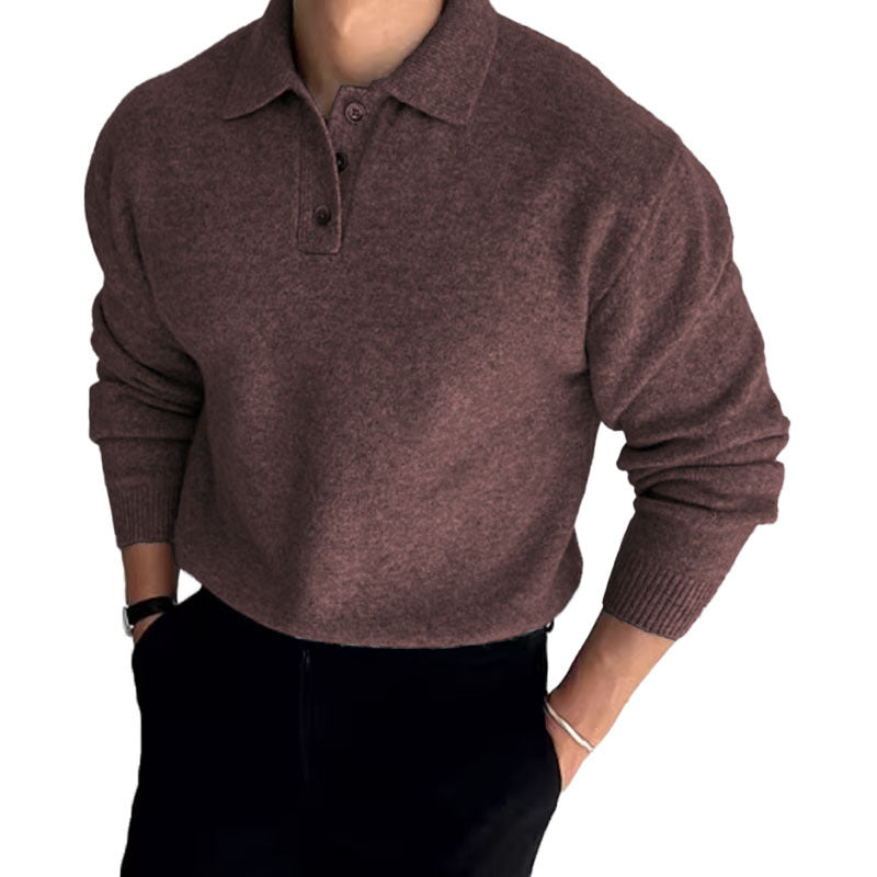 Gentleman's Business Knit Wool Polo Shirt