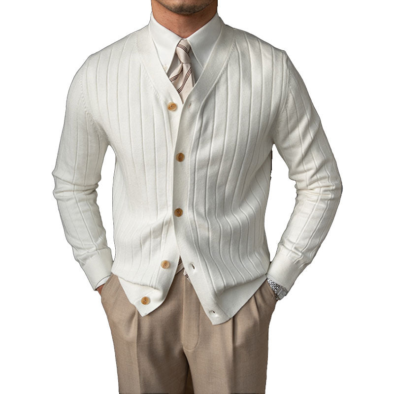 Men's Wool V Neck Cardigan (NEW)