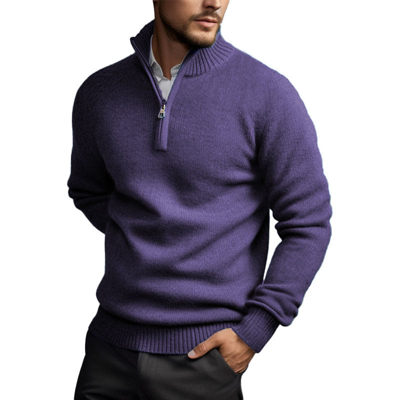 Men's Cashmere Zipper Sweater