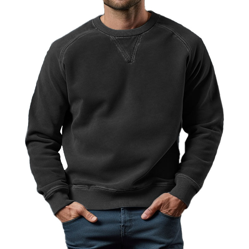 Men's Vintage Washed Crew Neck Sweatshirt